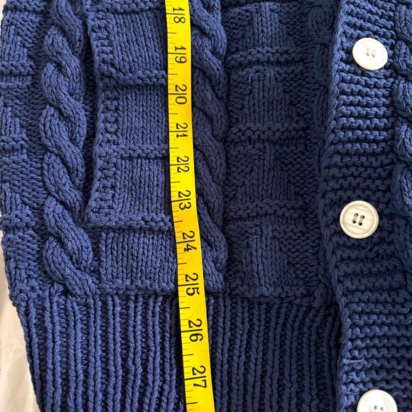 Robinson's Private Stock Hand Knit Men's Sweater Size Large Cable Knit Cardigan - Picture 6 of 9